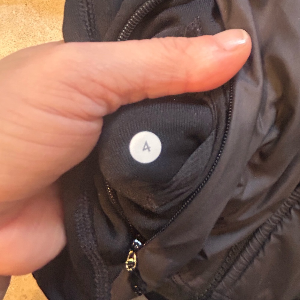 Lululemon Sprinter Zip Up Long Sleeve Jacket Knit SleevesHidden Hood Size 4 - Picture 11 of 11